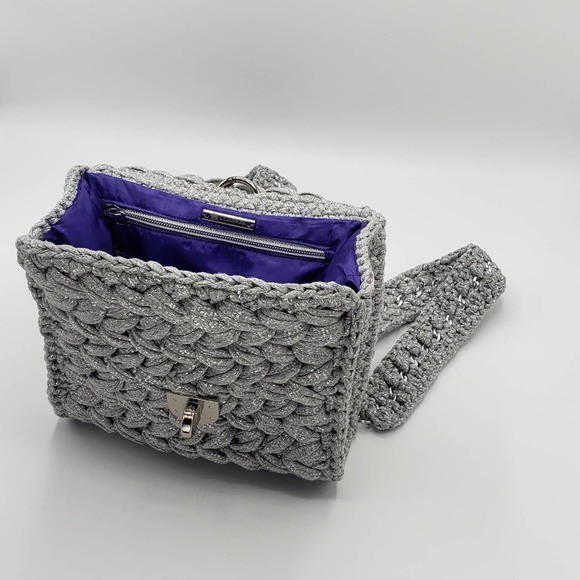 💕 Shiny silver handmade backpack - Picture 4 of 5